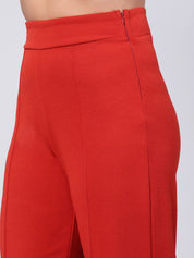 Kotty Women Pack Of 2 Straight Fit High-Rise Easy Wash Trousers