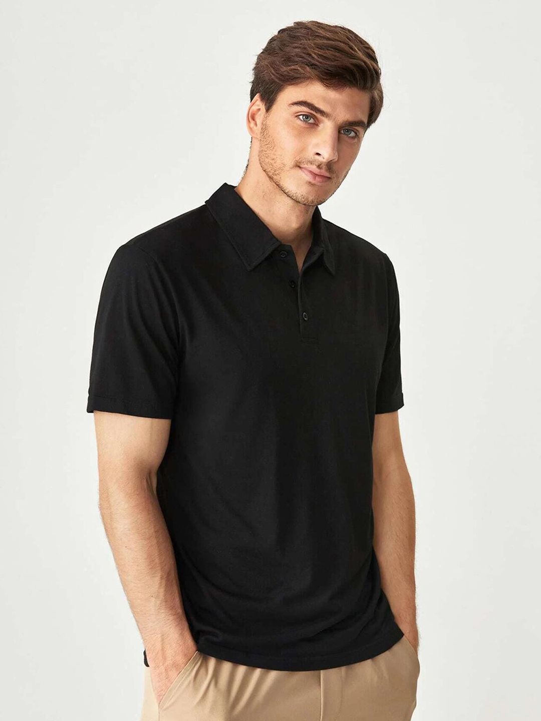 Kotty Polo Collar Cotton T-shirt