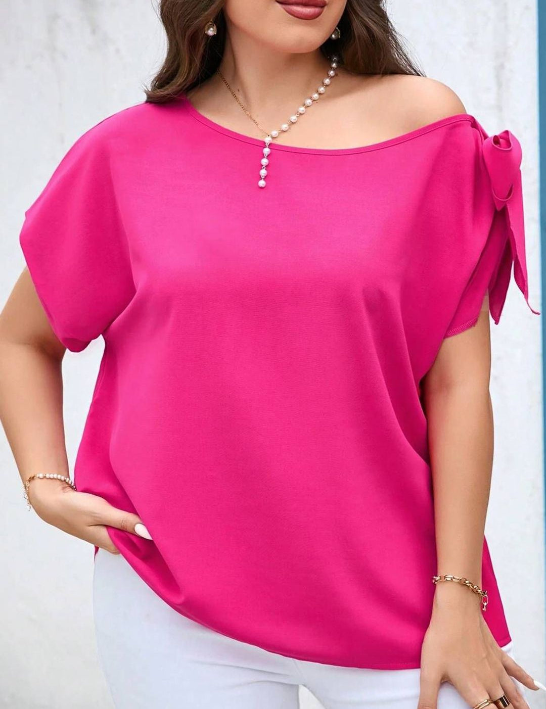 KOTTY Women Asymmetric Neck Top