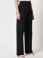 Kotty Women Pack Of 2 Relaxed Straight Leg High-Rise Easy Wash Parallel Trousers