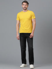 Kotty Men Jean Low-Rise Slash Knee Stretchable Jeans