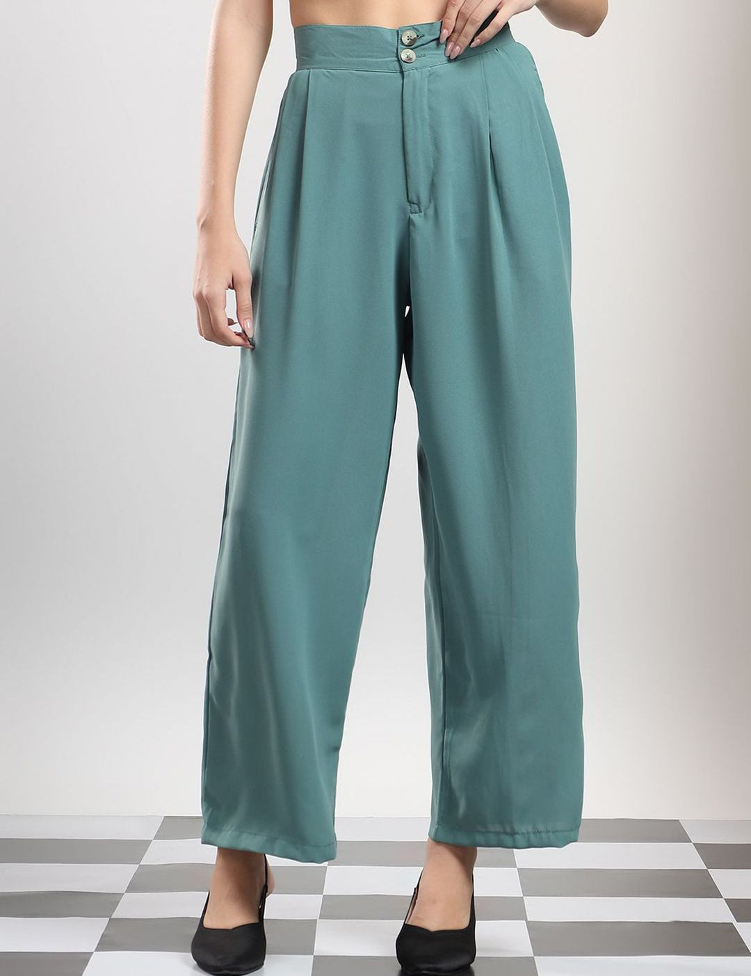Kotty Women Original Wide Leg High-Rise Pleated Trouser