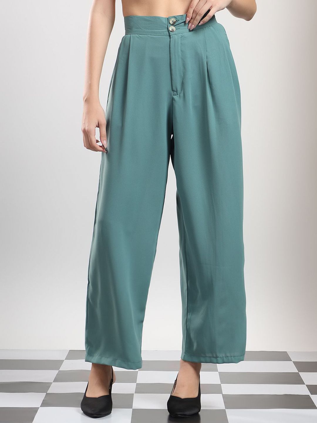 Kotty Women Original Wide Leg High-Rise Pleated Trouser