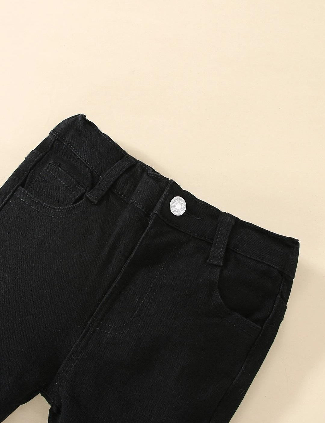 Kotty Girls Jean Bootcut Slash Knee Stretchable Jeans