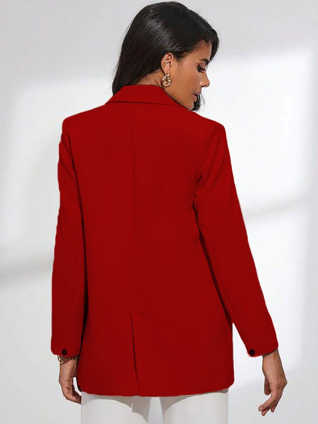 KOTTY BIZwear Double-Breasted Casual Cheery Red Blazer
