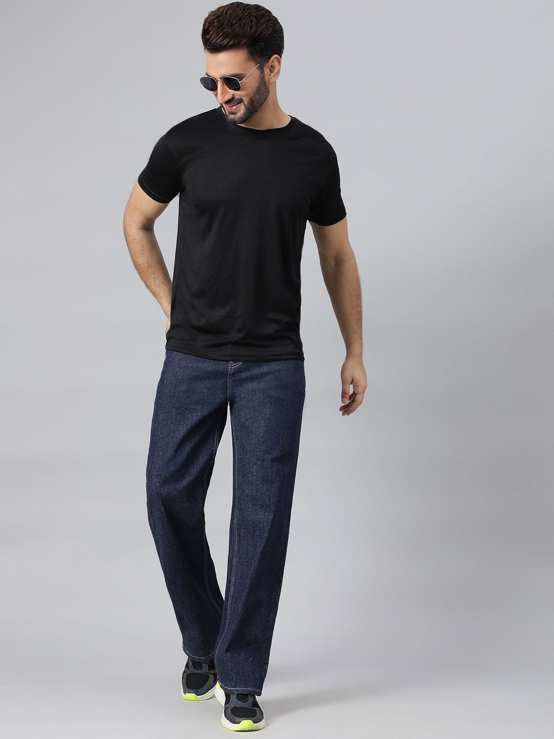 Kotty Men Regular Fit Mid-Rise Stretchable Jeans