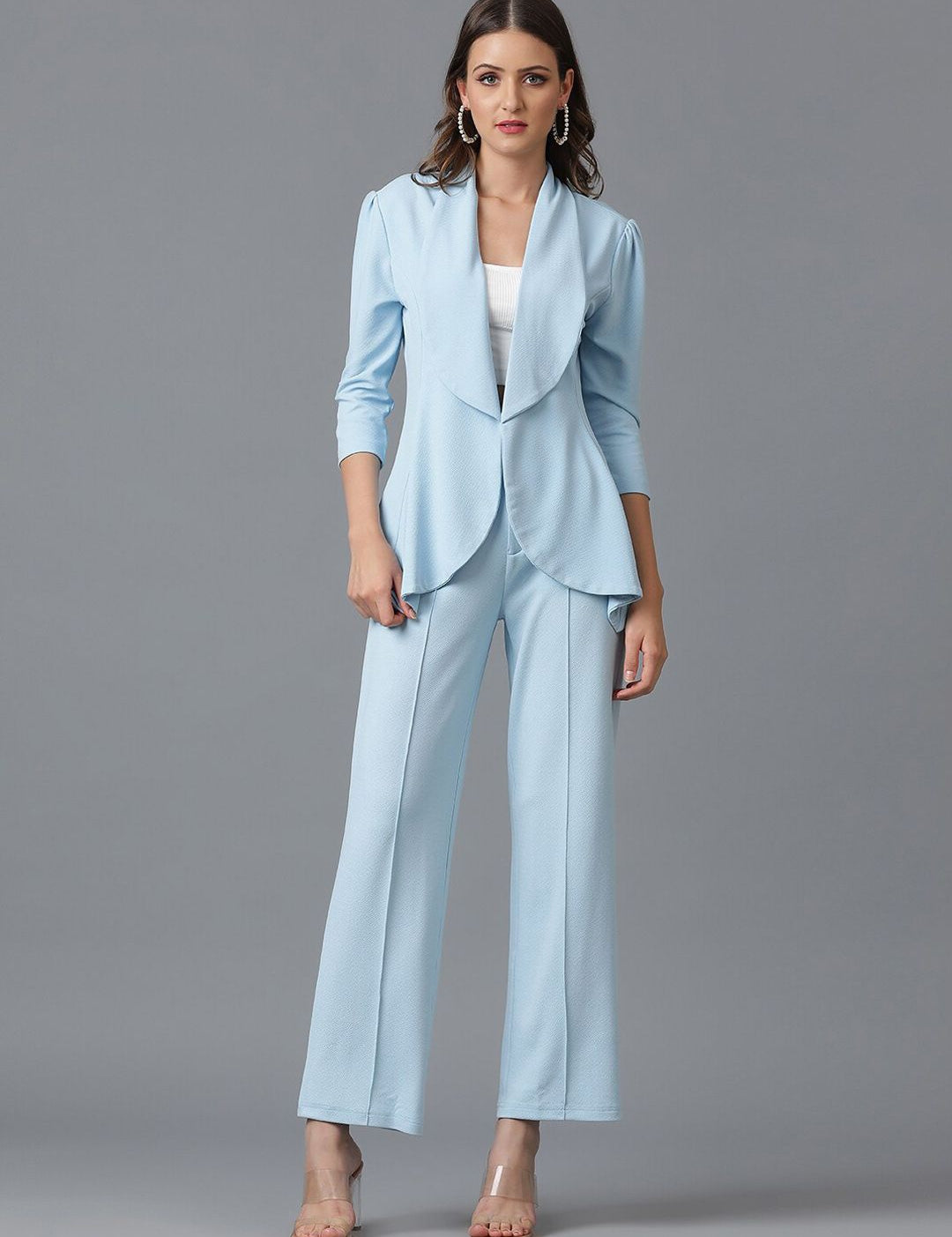 Kotty Shawl Neck Coat With Trouser  