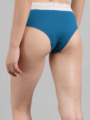 Kotty Women Blue Solid Hipster Briefs KTTWOMENSPANTY15