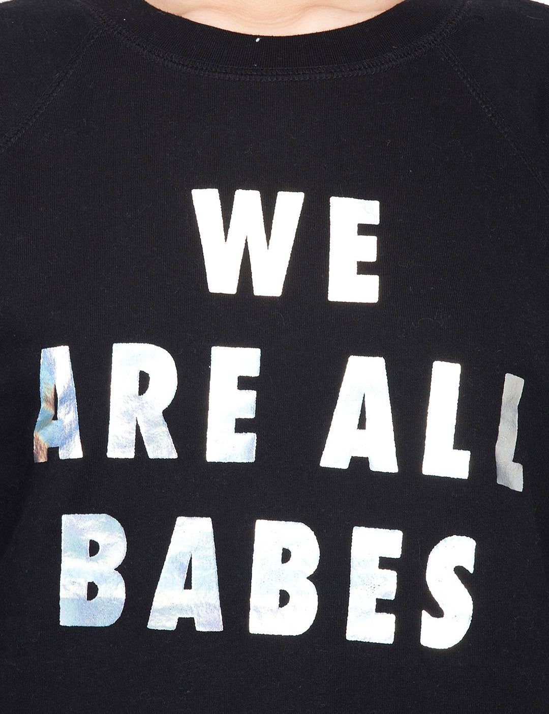 Kotty Women Black Printed Sweatshirt