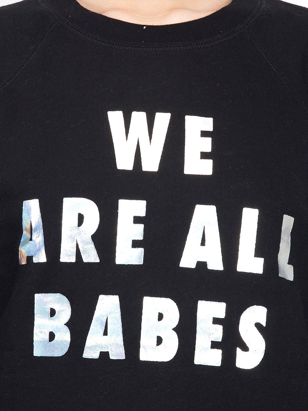 Kotty Women Black Printed Sweatshirt