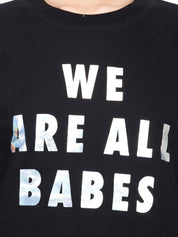 Kotty Women Black Printed Sweatshirt