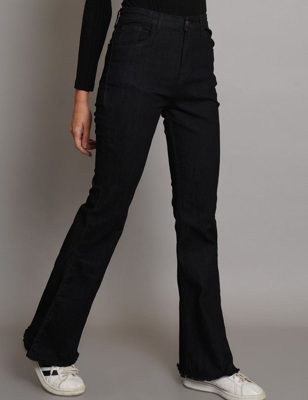 KOTTY Basics Women Bootcut High-Rise Clean Look Stretchable Jeans