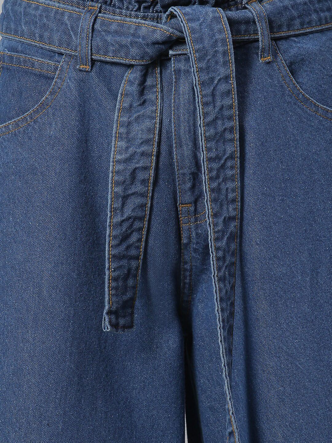 Kotty Women Blue Flared High-Rise Clean Look Stretchable Jeans