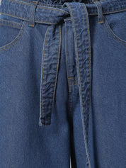 Kotty Women Blue Flared High-Rise Clean Look Stretchable Jeans