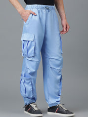 Kotty Men Relaxed Low-Rise Easy Wash Cargos Trousers