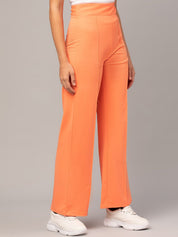 Kotty Women Pack Of 2 Relaxed Straight Leg High-Rise Easy Wash Parallel Trousers