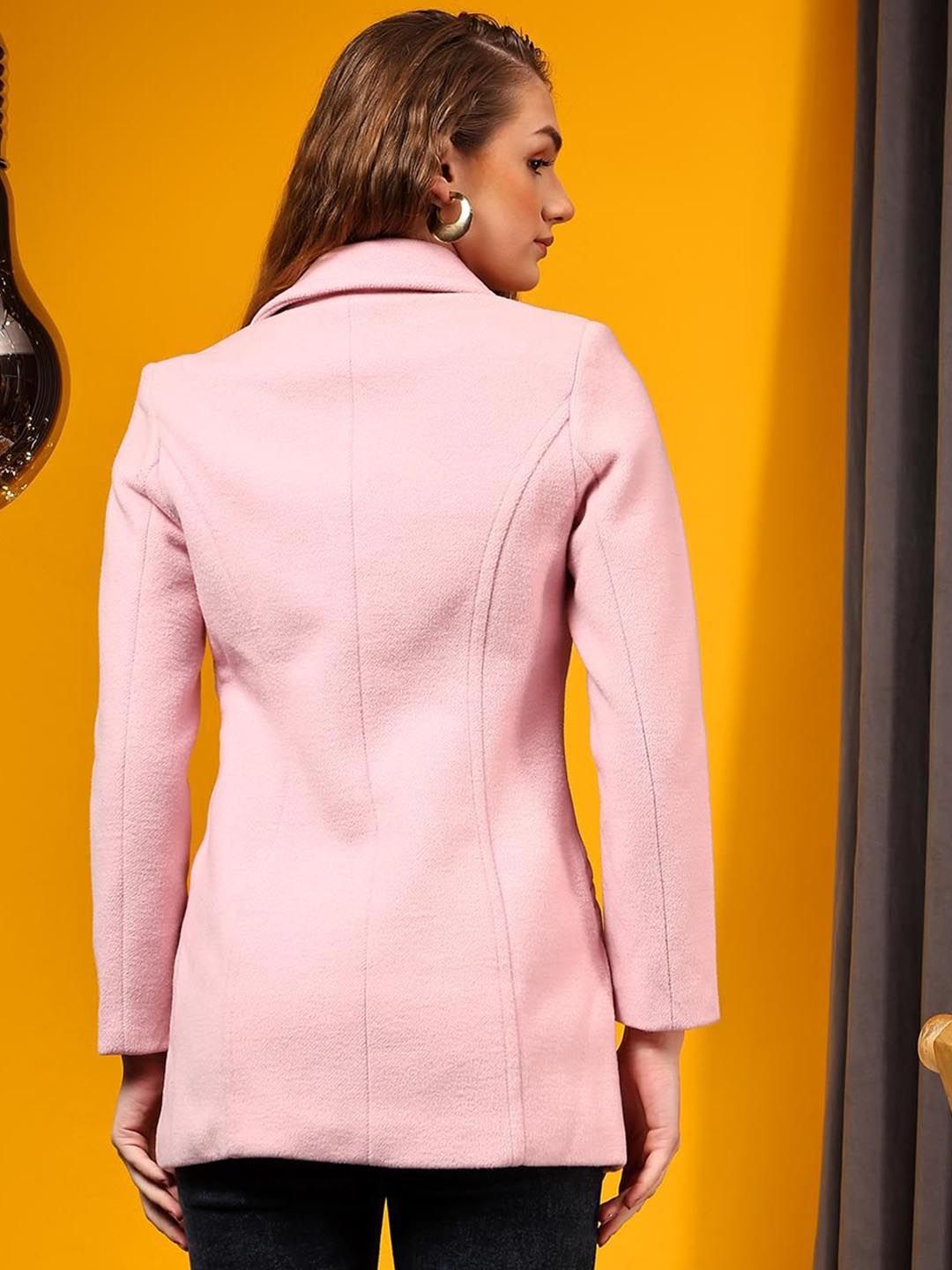 Kotty Women Notched Lapel Double-Breasted Overcoat