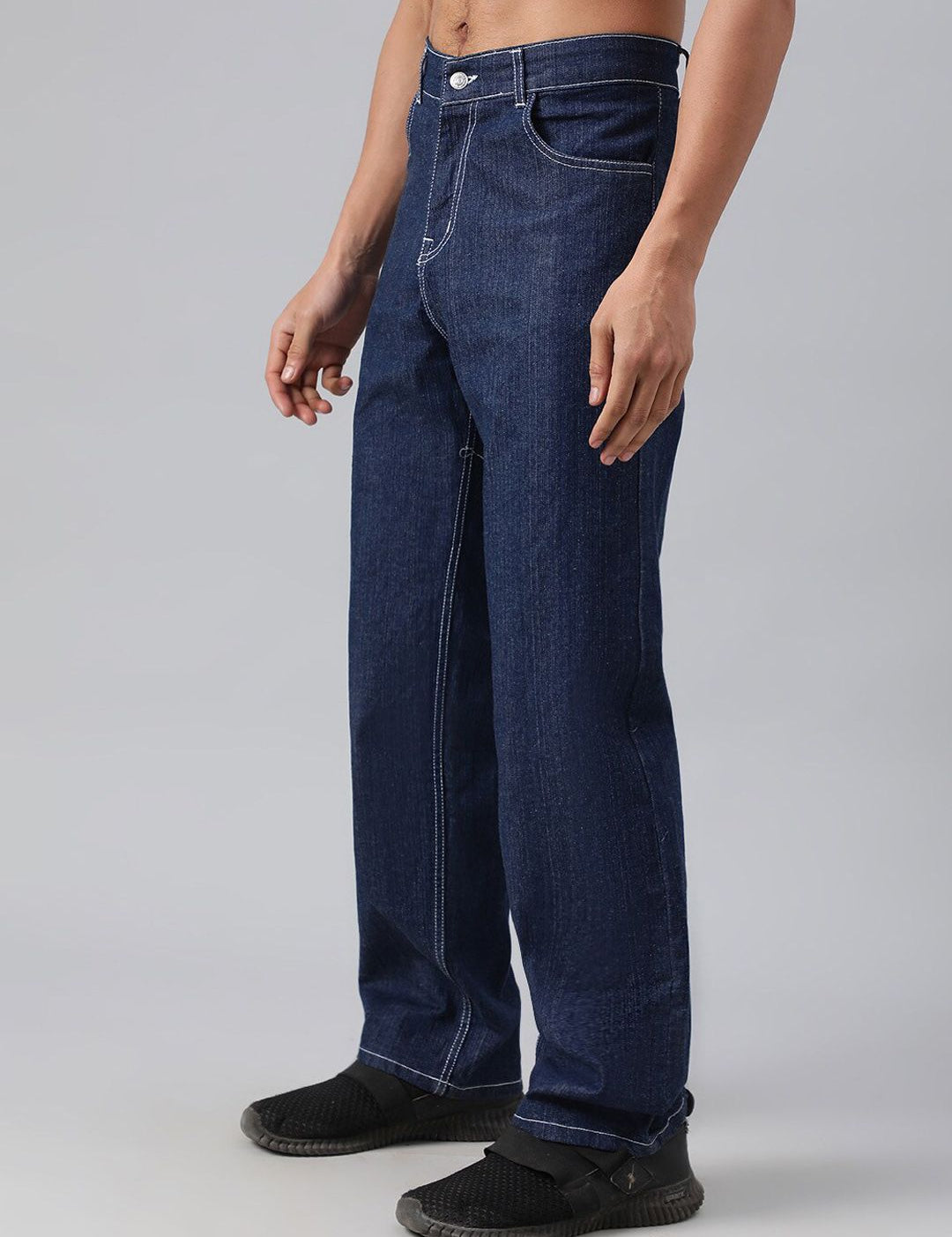 Kotty Men Jean Flared Low-Rise Stretchable Jeans