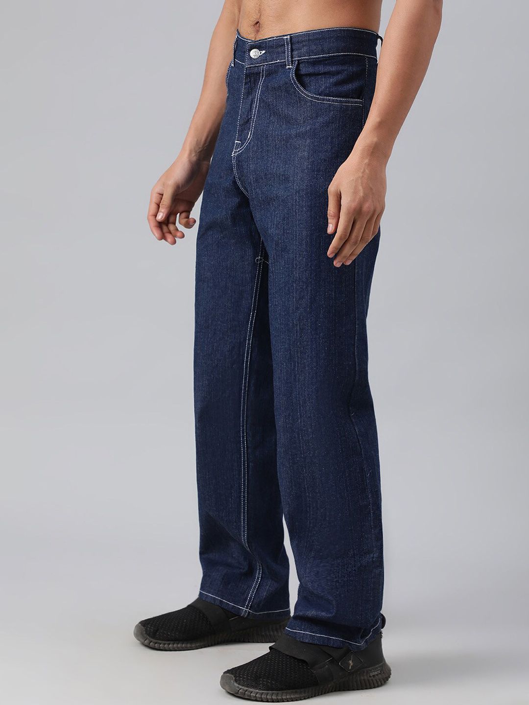 Kotty Men Jean Flared Low-Rise Stretchable Jeans