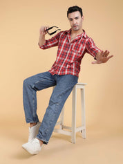 Kotty Men Relaxed Spread Collar Graphic Printed Casual Shirt