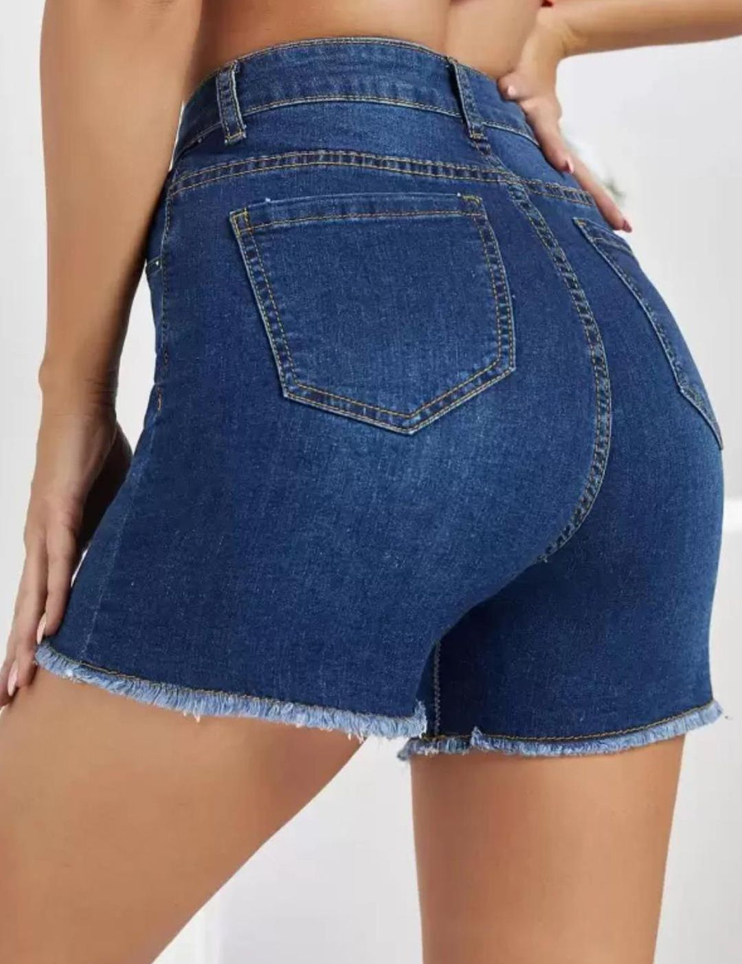 Kotty Women Washed Skinny Fit High-Rise Denim Shorts 