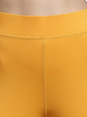 Kotty Women Yellow & Maroon Colourblocked Tights