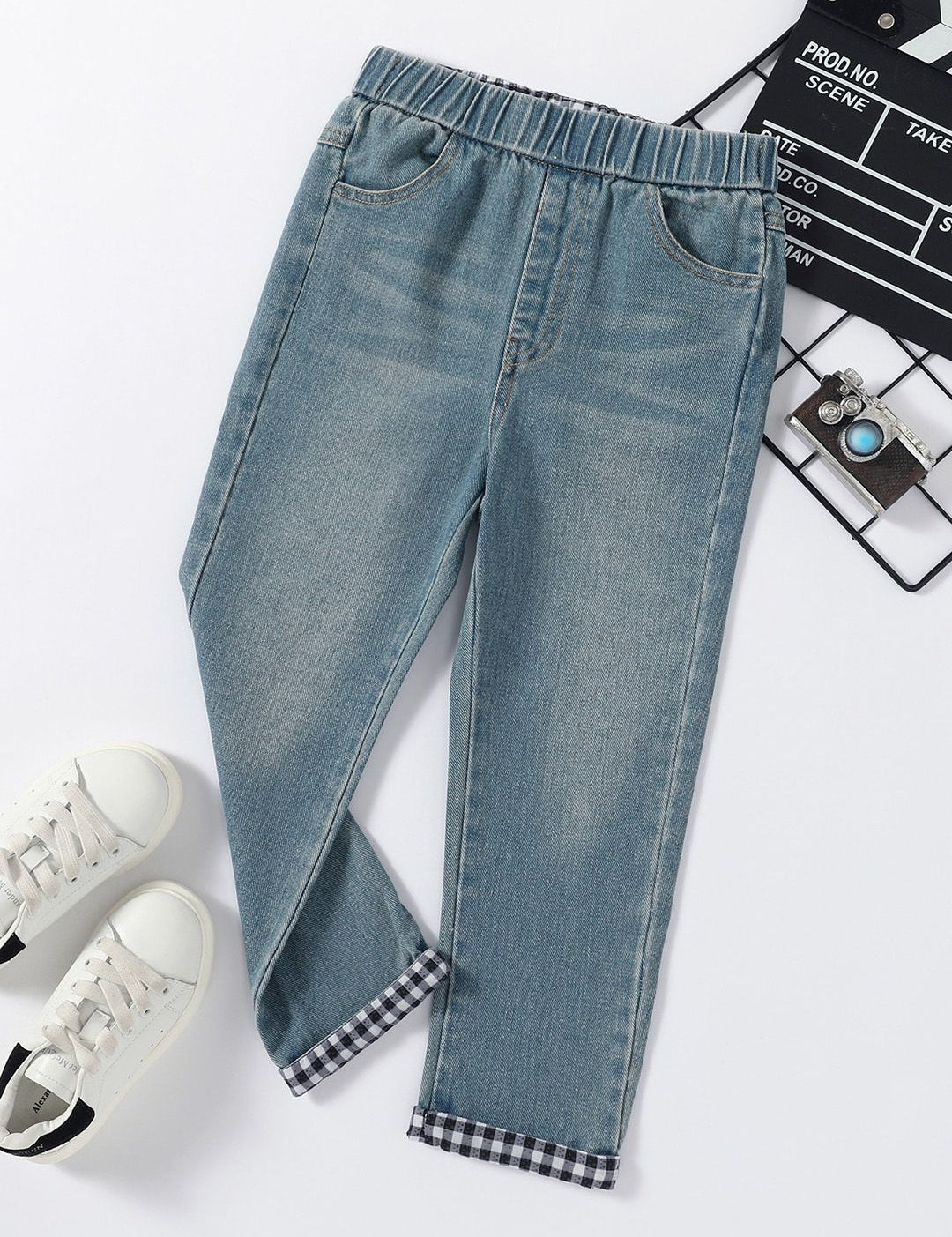 Kotty Girls Blue Jean Heavy Fade Jeans