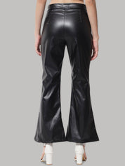 Kotty Women Relaxed Flared High-Rise Trousers