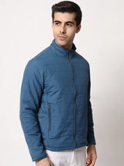 Kotty Men Blue Outdoor Puffer Jacket