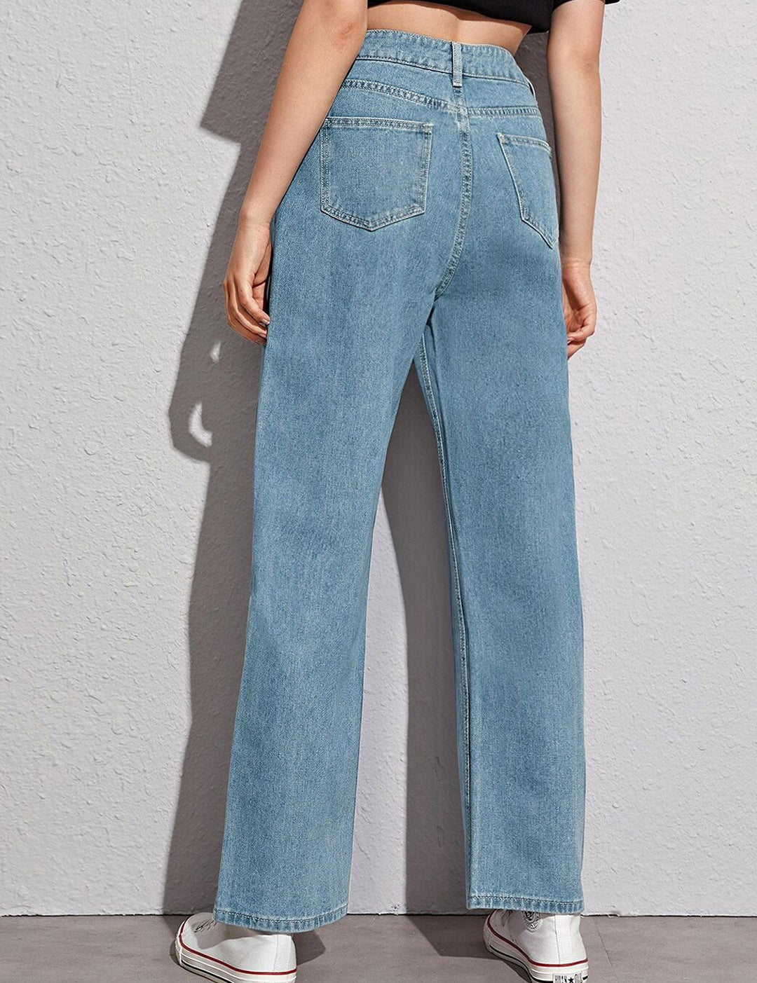 Kotty Women Straight Fit High-Rise Stretchable Jeans