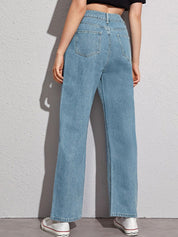 Kotty Women Straight Fit High-Rise Stretchable Jeans