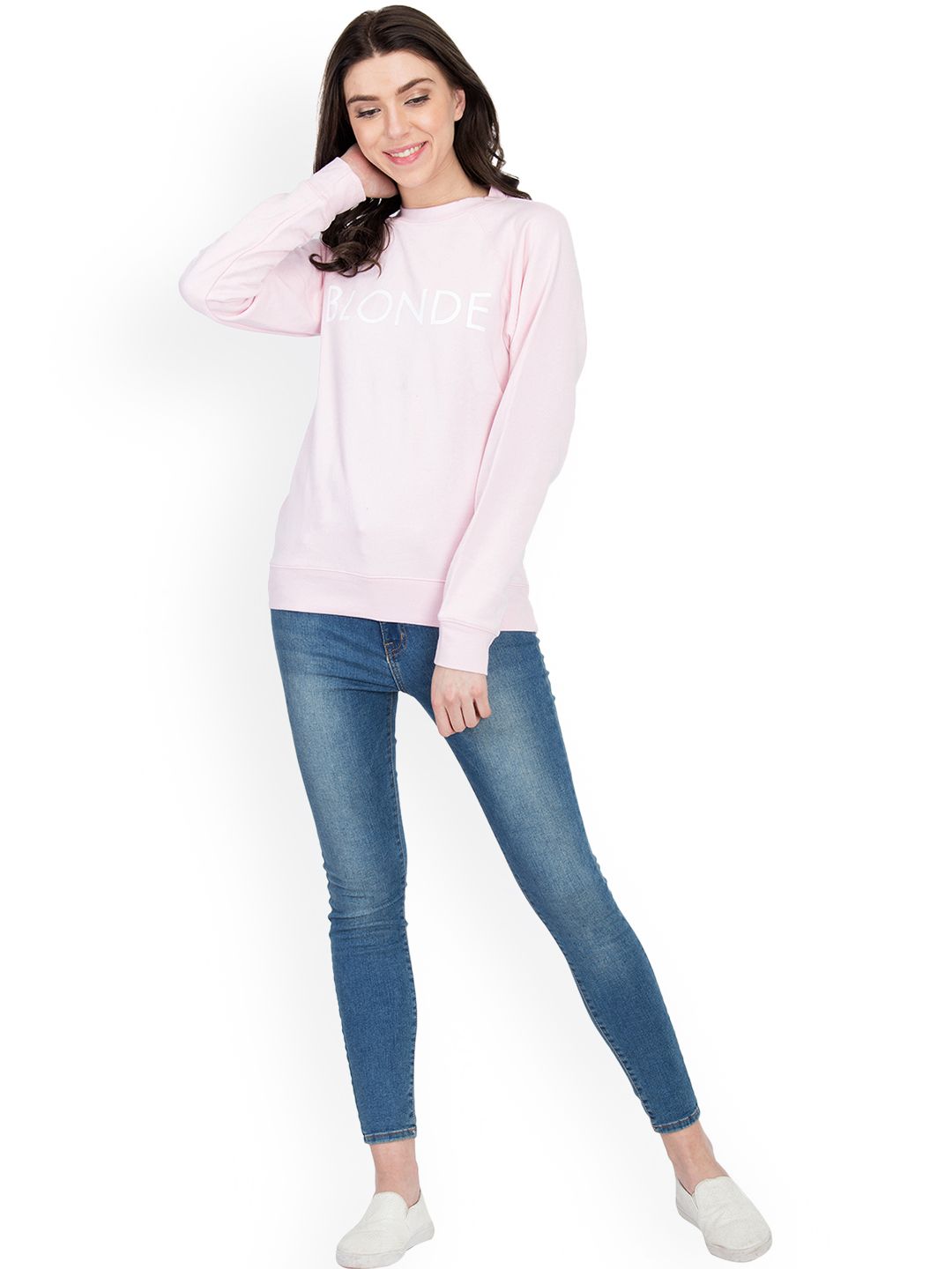 Kotty Women Pink Printed Sweatshirt
