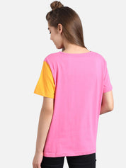 Kotty Women Pack of 2 Colourblocked Round Neck T-shirts