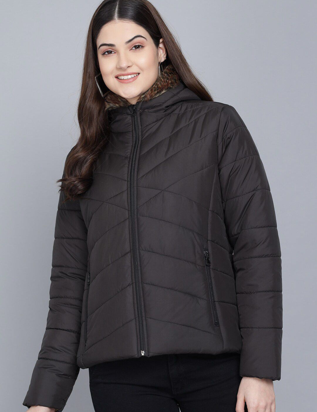 Kotty Women Black Lightweight Padded Jacket