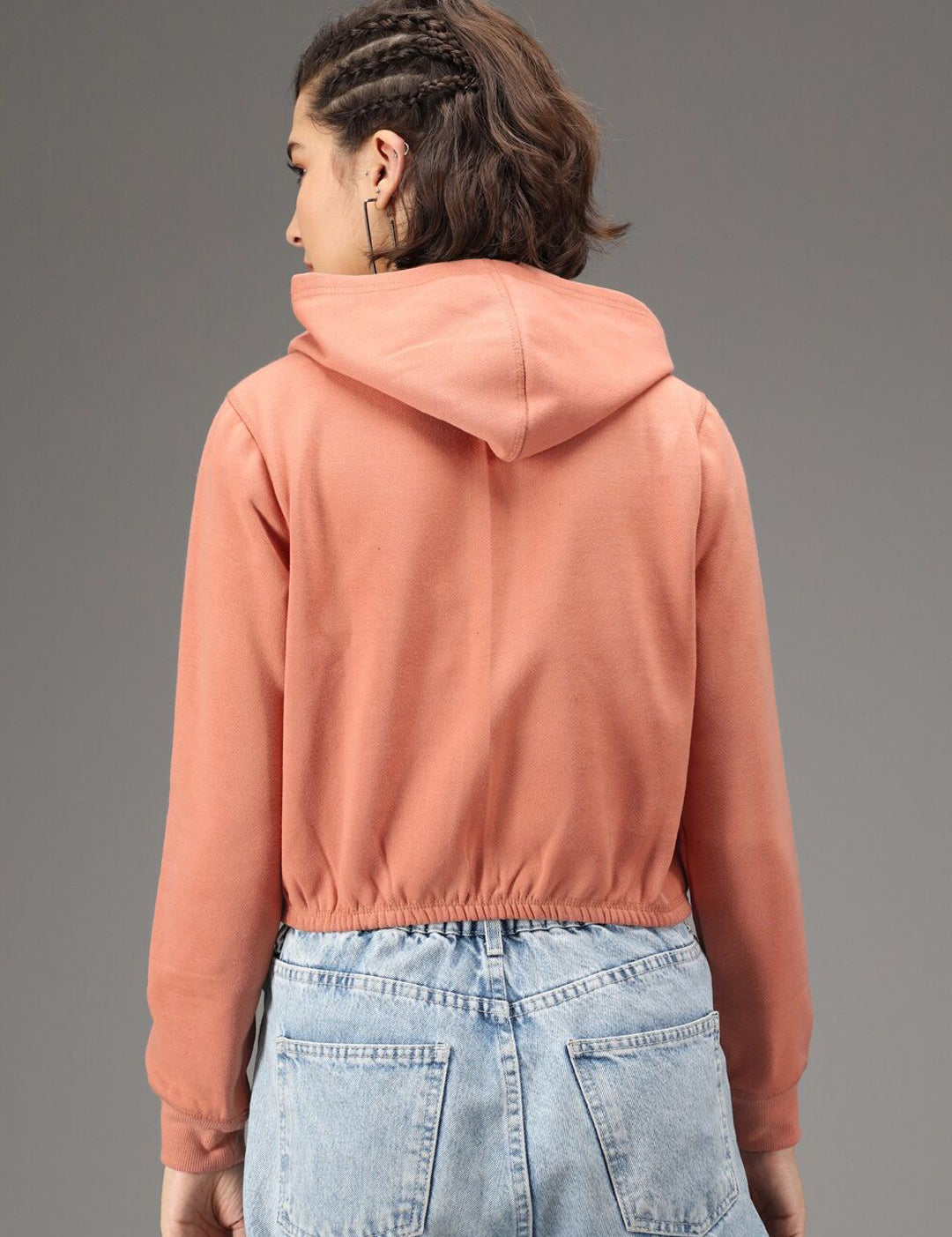 Kotty Women Pink Hooded Sweatshirt