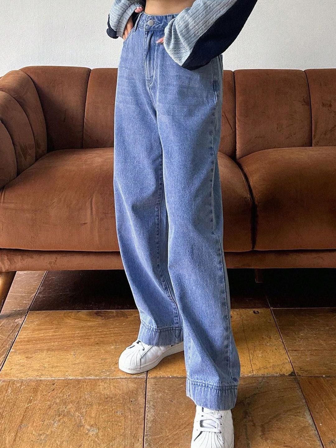 Kotty Women Wide Leg High-Rise Stretchable Jeans