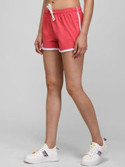 Kotty Pack of 2 Women Slim Fit Low-Rise Gym Cotton Shorts