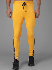Kotty Men Yellow Solid Track Pants