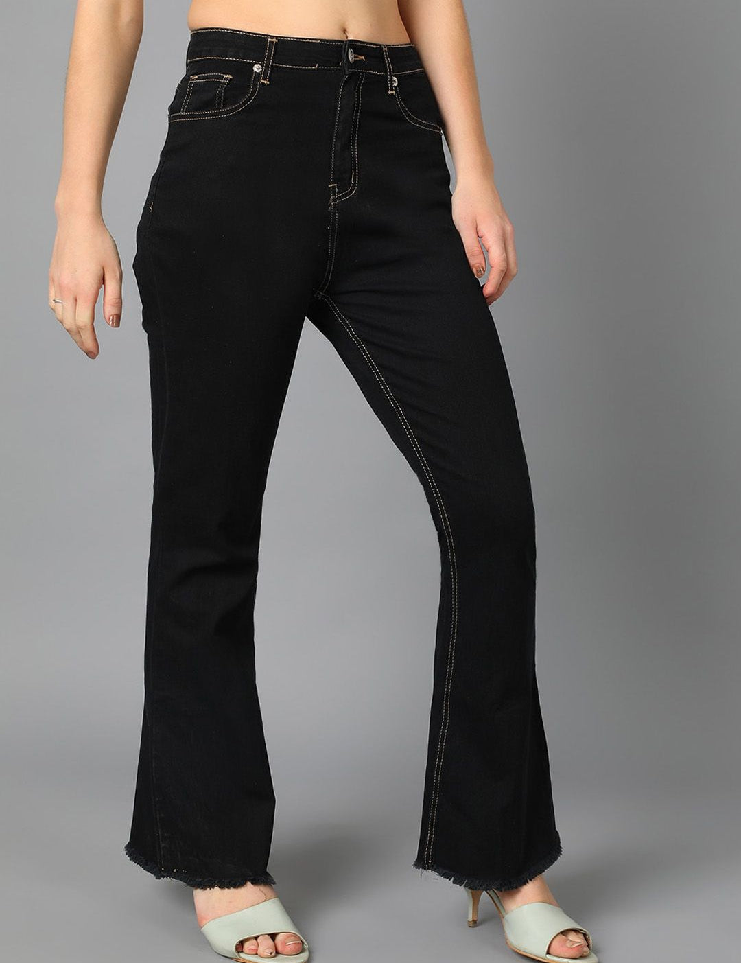 Kotty Women Jean Bootcut Cotton Stretchable Jeans