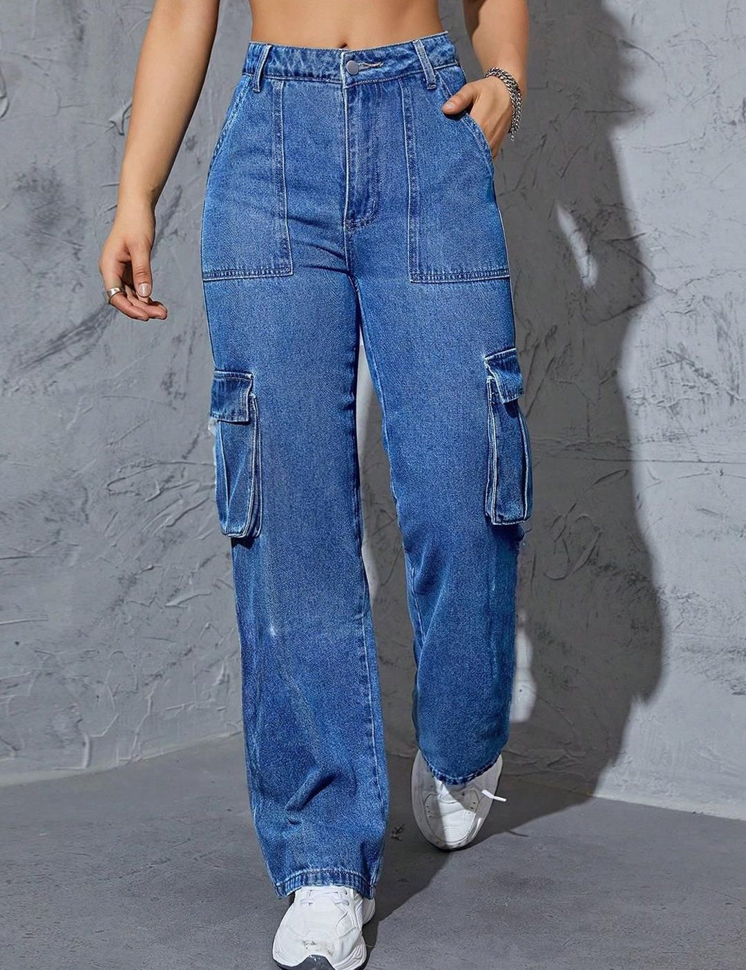 Kotty Women Straight Fit High-Rise Stretchable Jeans