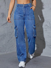 Kotty Women Straight Fit High-Rise Stretchable Jeans