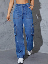 Kotty Women Straight Fit High-Rise Stretchable Jeans