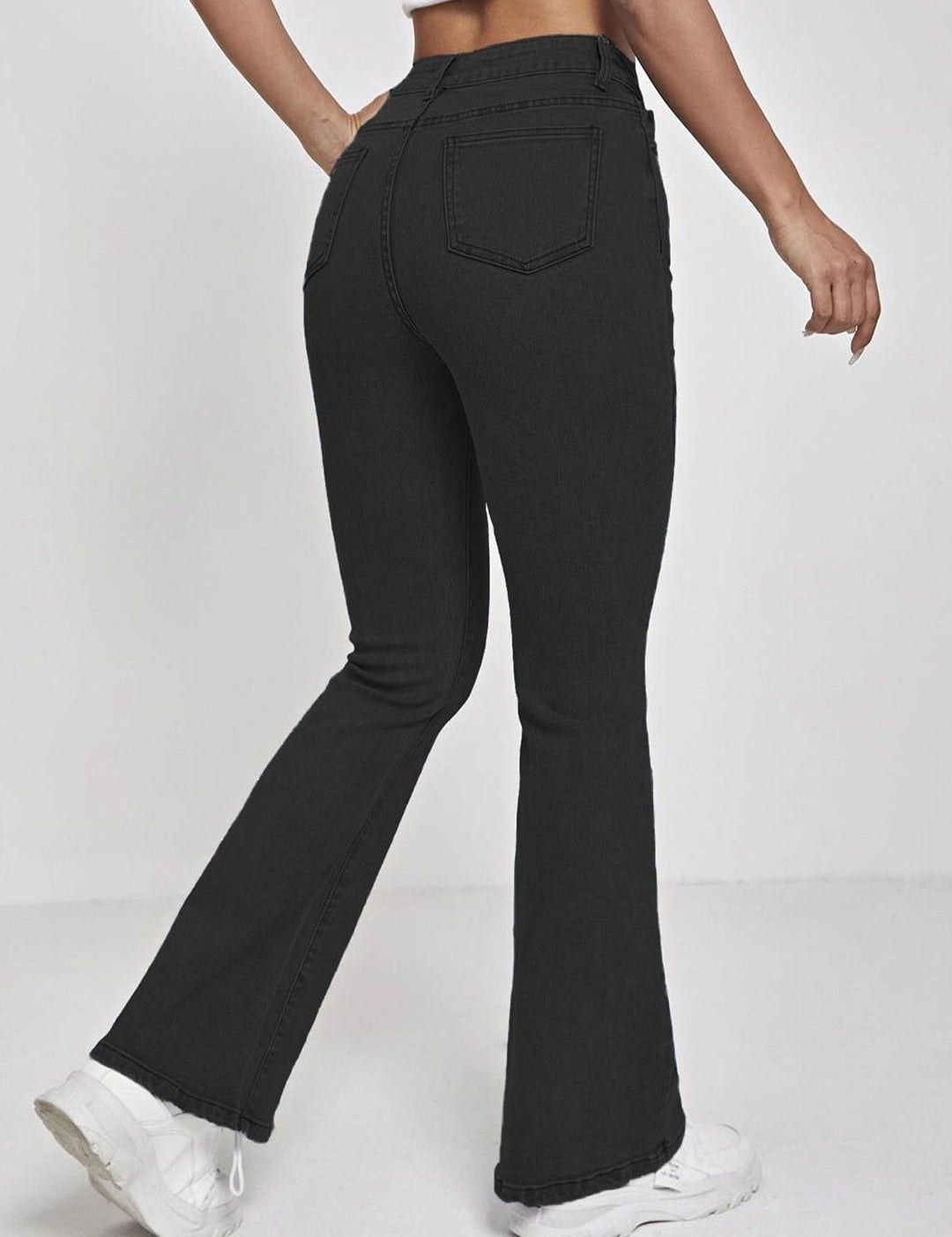 Kotty Women Bootcut High-Rise Clean Look Stretchable Jeans