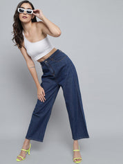 Kotty Women Blue Jean High-Rise Stretchable Cotton Jeans