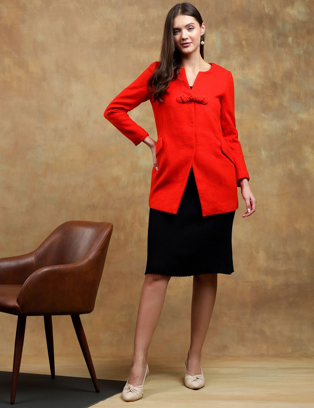 Kotty Solid Longline Overcoat