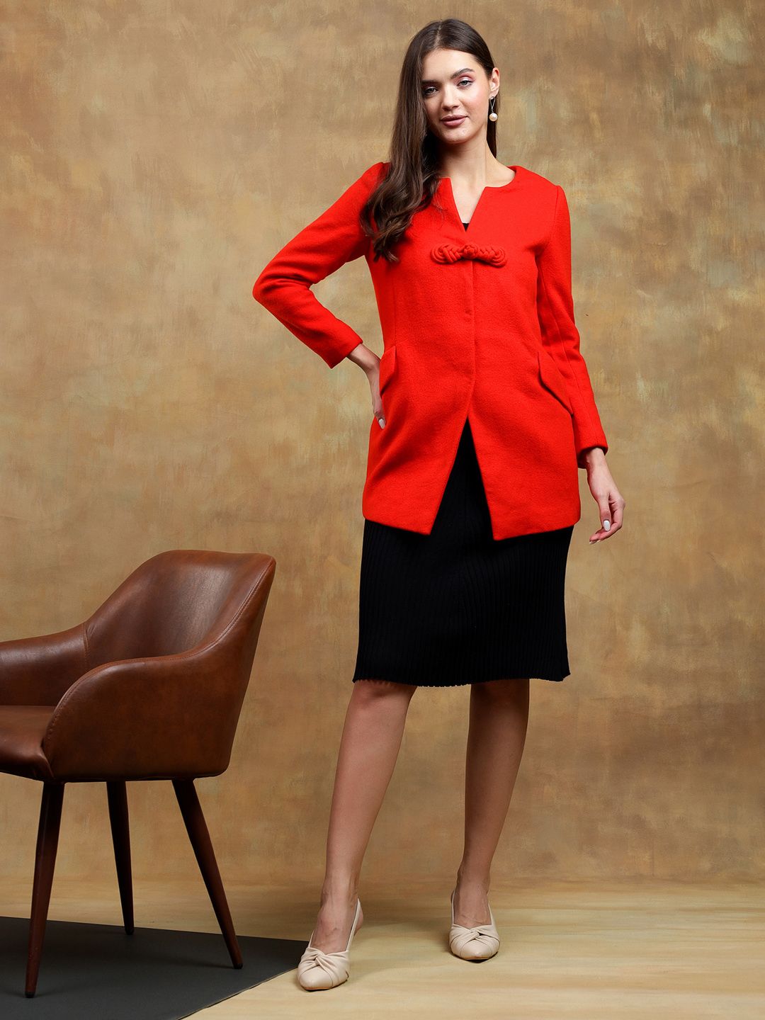 Kotty Solid Longline Overcoat