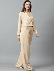 KOTTY BIZwear Basics Notched Lapel Collar Coat & Trousers