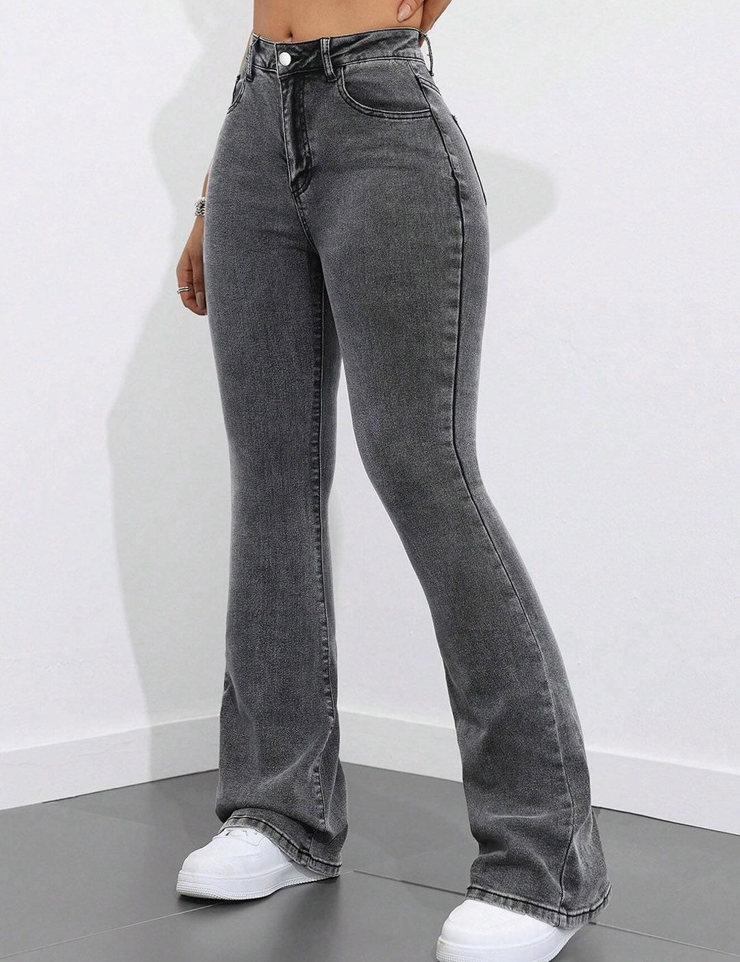 Kotty Women Bootcut High-Rise Light Fade Stretchable Jeans