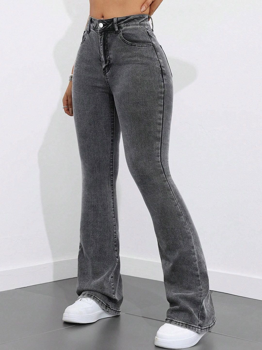 Kotty Women Bootcut High-Rise Light Fade Stretchable Jeans