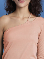 Kotty Women Solid One Shoulder Top